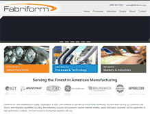 Tablet Screenshot of fabriform.com